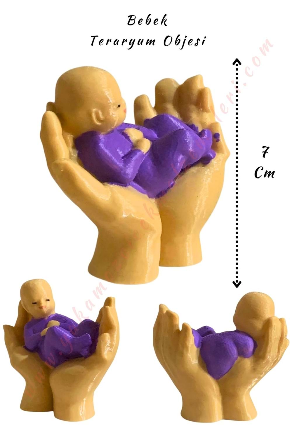 3D Baskı Teraryum Obje - Avuç İçi Bebek