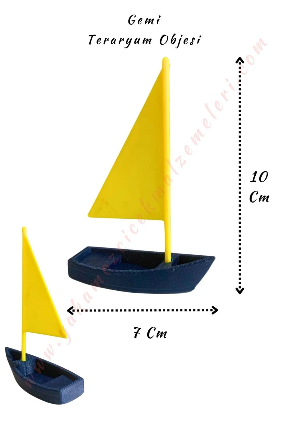 3D Baskı Teraryum Obje - Gemi