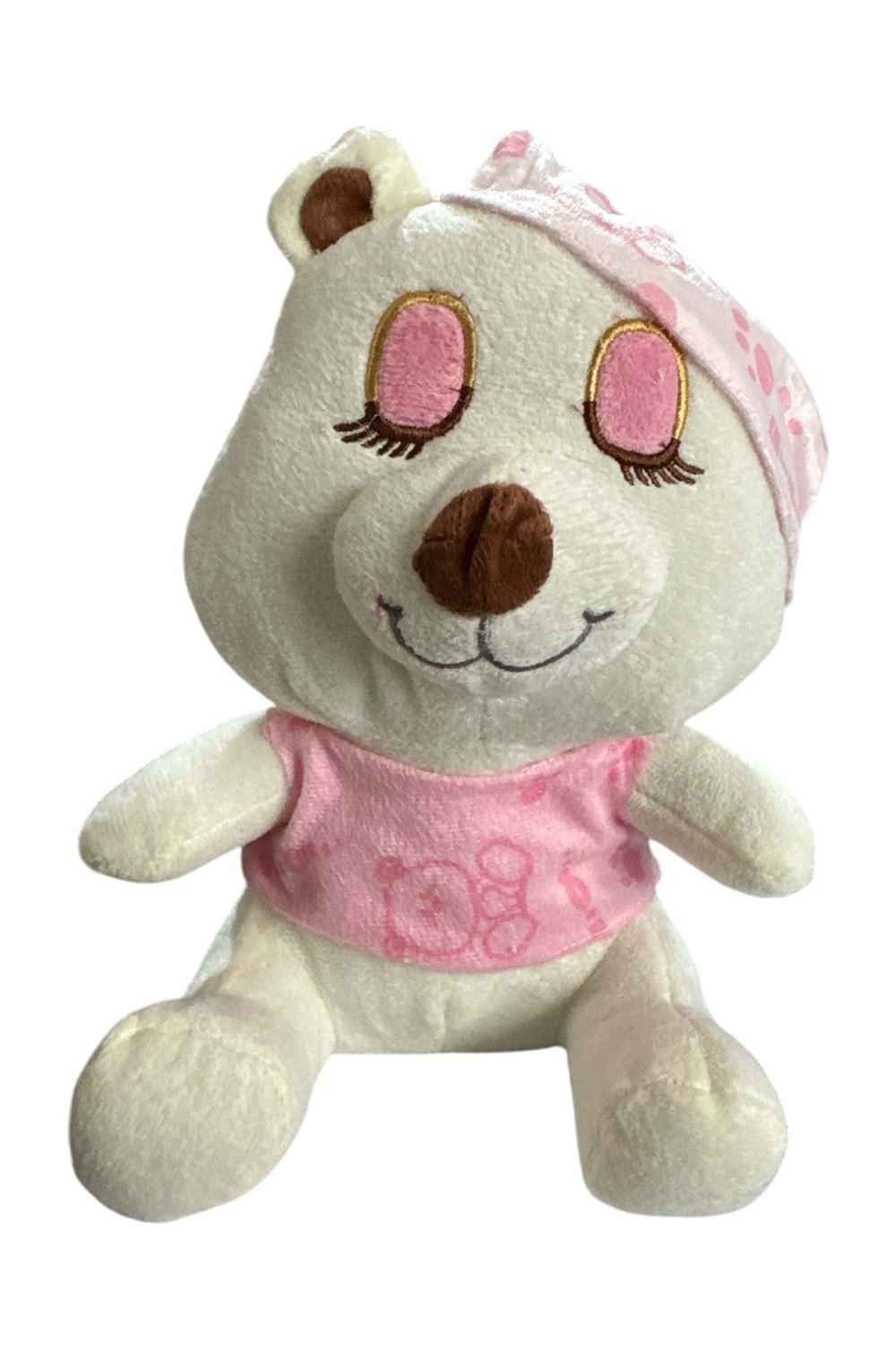 Oyuncak Uyuyan Ayı 24 cm - Açık Pembe