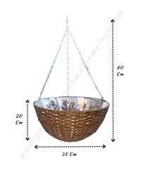 Zincir Askılı Yuvarlak Sepet YK-524 Çap 35 Cm