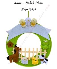 Bebek Kapı Süsü - Yeşil