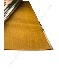Kampanyalı Kesik Selefon Çiçek Buket Paketleme Malzemesi 56*56 Cm 20 Adet - Hardal