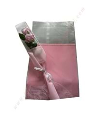 Çiçek - Buket Paketleme Poşeti Yazılı 20 Adet 29*50 Cm YK-267 - Pembe
