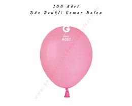 Gemar Balon Düz Renk 100 Adet - Pembe