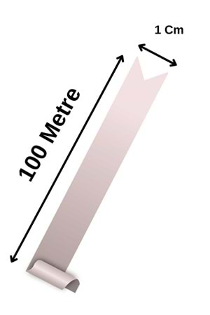 Kurdele Saten 1 Cm x 100 Metre - Kurdele Modelleri - Saten Kurdele - Açık Mavi - 1 CM X 100 METRE