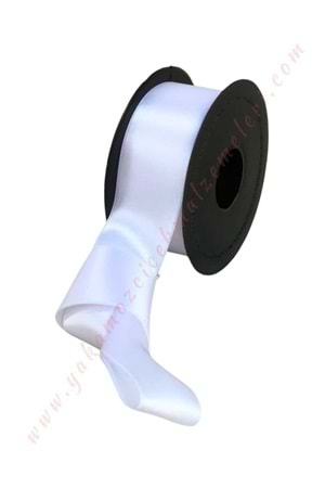 Kurdele Saten 4 Cm x 20 Metre - Beyaz