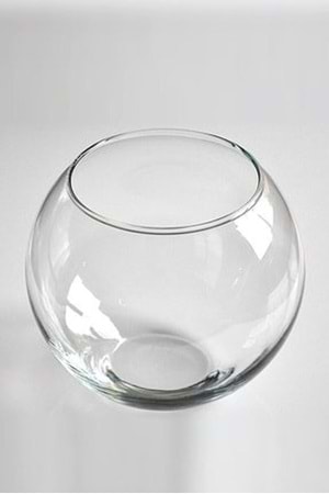 Cam Fanus Çap 18 Cm Derinlik 14 Cm Ağız Çapı 13 Cm YK-601 12 Adet