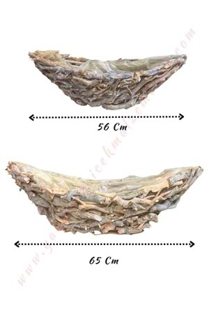 Gondol Sepet - Saksı 2 li Set YK-177 - Beyaz