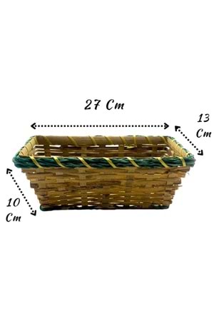Kampanyalı Hasır Sepet 27*13*10 Cm YK-6