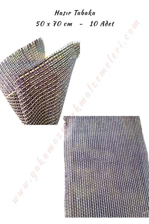 Hasır Tabaka - İthal 50x70 Cm - Mor Beyaz