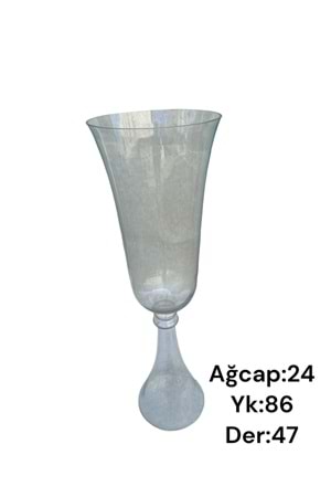 Cam Kadeh Jumbo Boy 24*86 Cm Derinlik 47 Cm 004