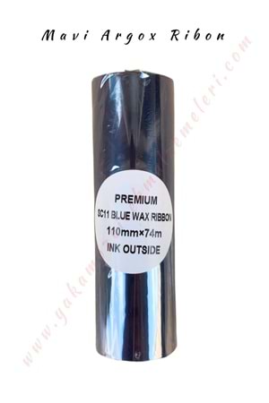 Argox Ribon 11 Cm x 74 Mt - Mavi