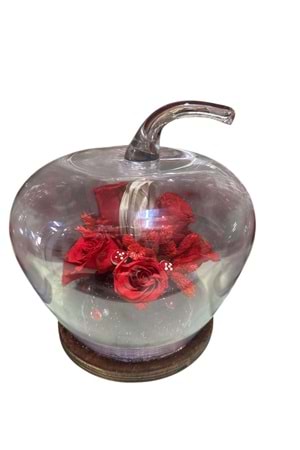 TANZİM - TERS ELMA CAM SOLMAYAN GÜL 000055