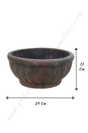 Beton Çanak Çap 24 Cm Yükseklik 11 Cm 00098