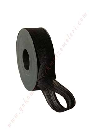 Keten Kurdele 2,5 Cm x 20 Metre - Siyah