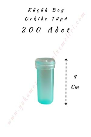 Orkide Tüpü Küçük Boy 200 Adet 4 Cm