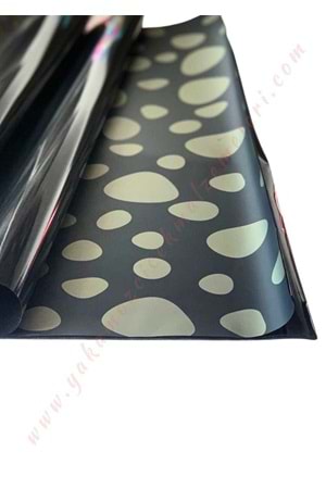 Kampanyalı Kesik Selefon Çiçek Buket Paketleme Malzemesi 56*56 Cm 20 Adet - Gri-Beyaz