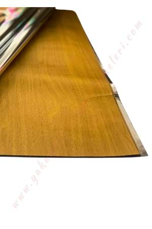 Kampanyalı Kesik Selefon Çiçek Buket Paketleme Malzemesi 56*56 Cm 20 Adet - Hardal