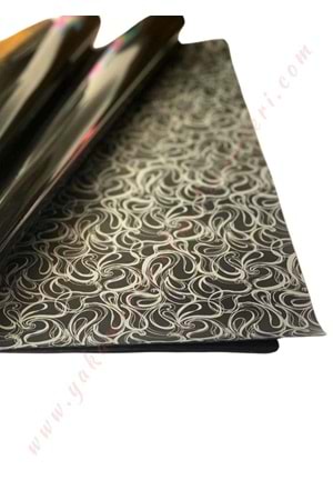 Kampanyalı Kesik Selefon Çiçek Buket Paketleme Malzemesi 56*56 Cm 20 Adet - Siyah