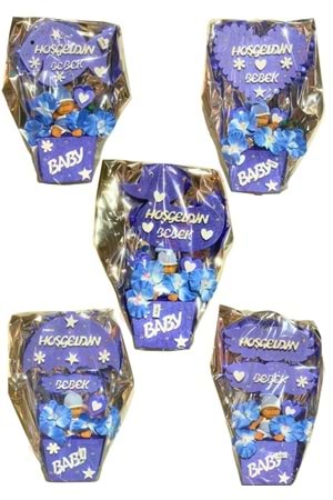 Hoşgeldin Bebek Strafor Tanzim Küçük 60 Cm - Mavi