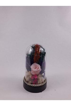 TERS FANUS MİKA COVER SOLMAYAN GÜL 000100 - BEBE PEMBE - STD
