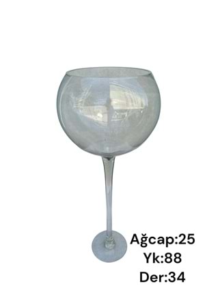 Cam Kadeh Jumbo Boy 25*88 Cm Derinlik 34 Cm 003