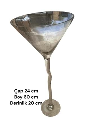 Cam Kadeh Jumbo Boy 24*60 Cm Derinlik 20 Cm 014