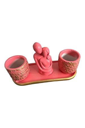 SERAMİK KAKTÜSLÜK TRİO2 - koyu pembe