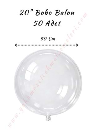 Bobo Balon - 20 İnch - 50 Adet