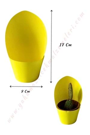 Kraft Skulent Kaktüs Süsleme Kağıdı Orta Boy 20 Adet Kaktüslük - Açık Sarı