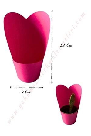 Kraft Skulent Kaktüs Süsleme Kağıdı Orta Boy 20 Adet Kaktüslük - Pembe