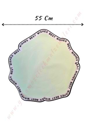 Gül Selefon Çiçek Buket Paketleme Malzemesi 55 Cm Çap 10 Adet YK-264 - Açık Yeşil