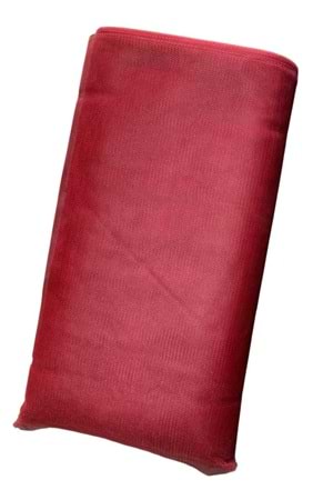 Katlı Tül Renkli - Tül Modelleri - Katlı Tül - Bordo - 2 MT X 50 MT