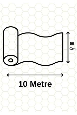 Tergal Renkli Gold Çizgili - Kırmızı - 50 Cm x 10 Metre