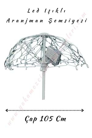 Led Işıklı Aranjman Şemsiyesi Çap 105 cm YK-425