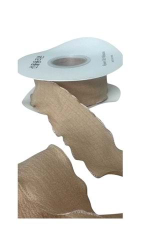 Kumaş Kurdele 3,5 Cm 9 Metre YK-401 - Kahverengi