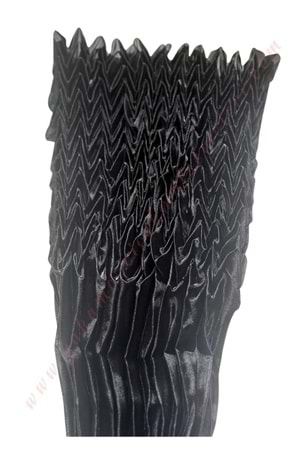 Pileli Tül Buketlik Siyah YK-422