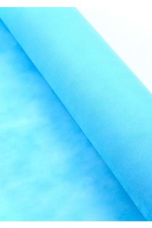 Renkli Tela - Tela Modelleri - Düz Tela - Açık Mavi - 70 CM X 10 METRE