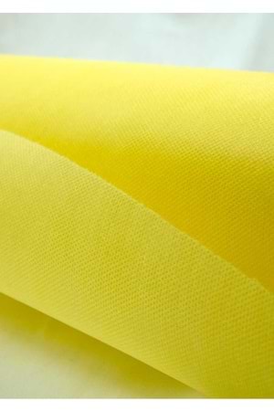 Renkli Tela - Tela Modelleri - Düz Tela - Sarı - 70 CM X 10 METRE