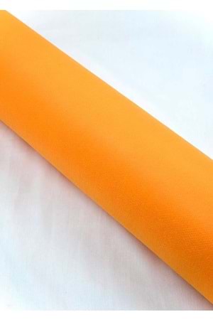 Renkli Tela - Tela Modelleri - Düz Tela - Turuncu - 70 CM X 10 METRE