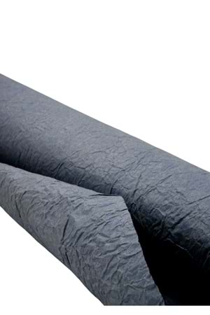 Buruşuk Kağıt - Buruşuk Kağıt - Düz Renkli - Siyah - 60-70 CM X 9 METRE