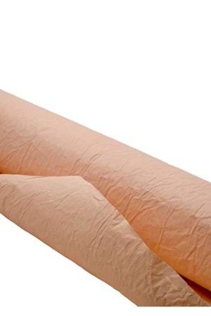 Buruşuk Kağıt - Buruşuk Kağıt - Düz Renkli - Somon - 60-70 CM X 9 METRE