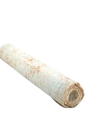 Buruşuk Kağıt Ebruli - Buruşuk Kağıt - Ebruli - Gold-Beyaz - 58 CM X 9 METRE