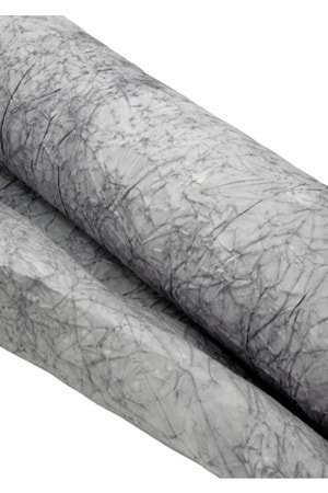 Buruşuk Kağıt Ebruli - Buruşuk Kağıt - Ebruli - Gri-Siyah - 58 CM X 9 METRE