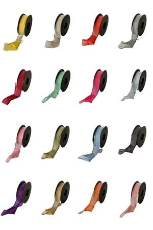 Kurdele Şifon 2 Cm x 20 Metre - Kurdele Modelleri - Şifon Kurdele - Kırmızı - 2 CM X 20 METRE