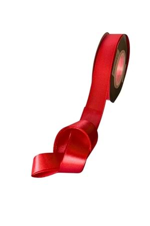 Kurdele Saten 2 Cm X 23 Metre - Kurdele Modelleri - Saten Kurdele - Kırmızı - 2 CM X 23 METRE