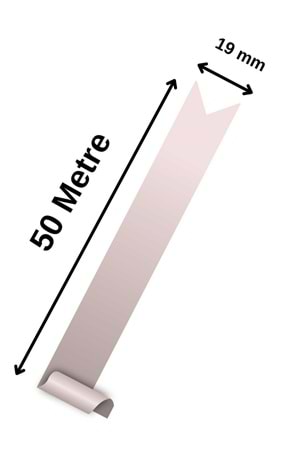 Orta Rabant Kurdele 19 mm x 50 Metre - Rabant Modelleri - Renkli Rabant - Mavi - 19 MM X 50 METRE
