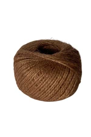 Jüt Hasır İp Yumak 100 Gram - Kurdele Modelleri - Jüt Kurdele - Kahverengi - 100 GRAM