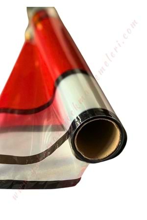 Kampanyalı Rulo Selefon Çiçek Buket Paketleme Malzemesi 14 Metre 65 Cm En - Kırmızı