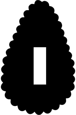 25 Adet Duvak Papatya Çelenk Kartonu Siyah